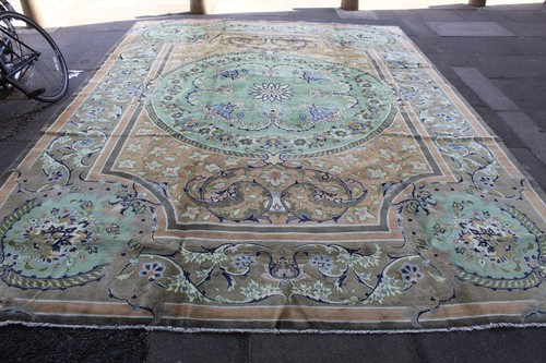 Tappeto grande vintage fatto - , a