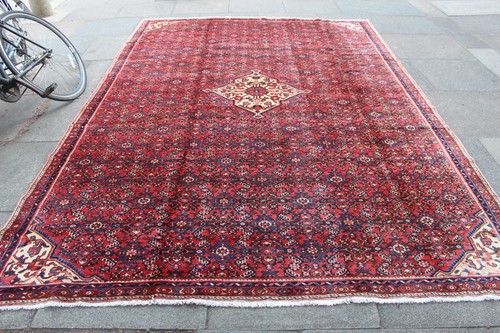 Tappeto grande rosso lana