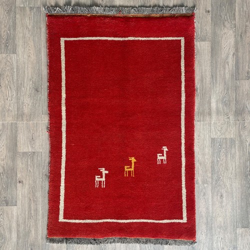 Tappeto gabbeh persiano rosso - tappeto,
