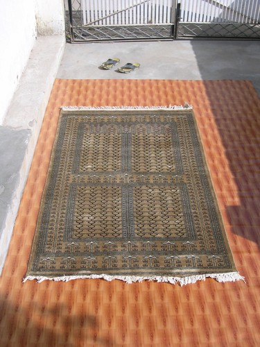 Tappeto lana colore cammello