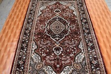 4x6 Afghan Rug Red Color Hand