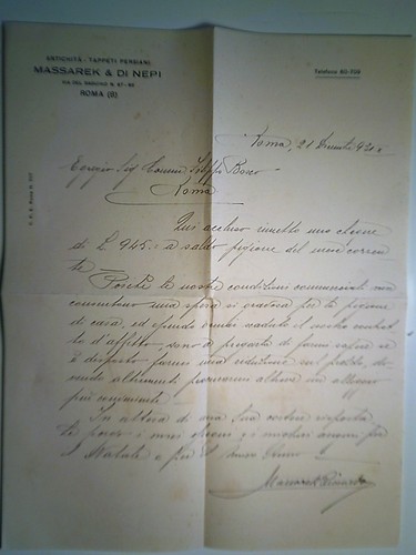 Lettera antichita tappeti - lettera, "antichita'