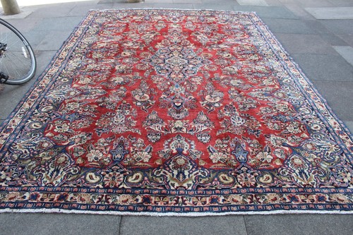 Tappeto grande vintage fatto - , a
